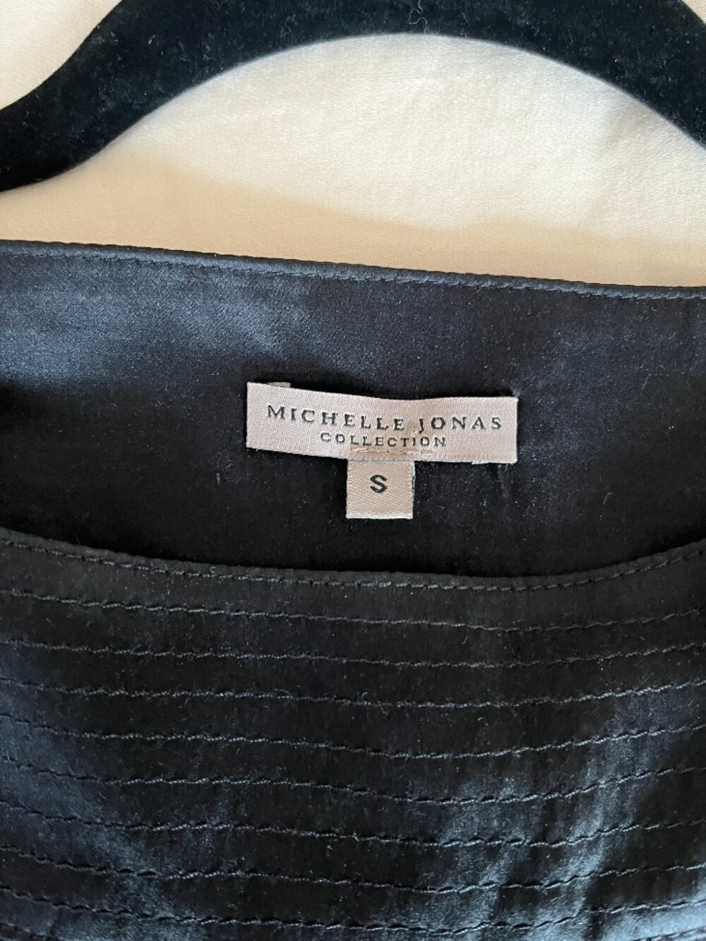 Michelle Jonas | Black Silk Dress | Size: Small - Picture 3 of 10